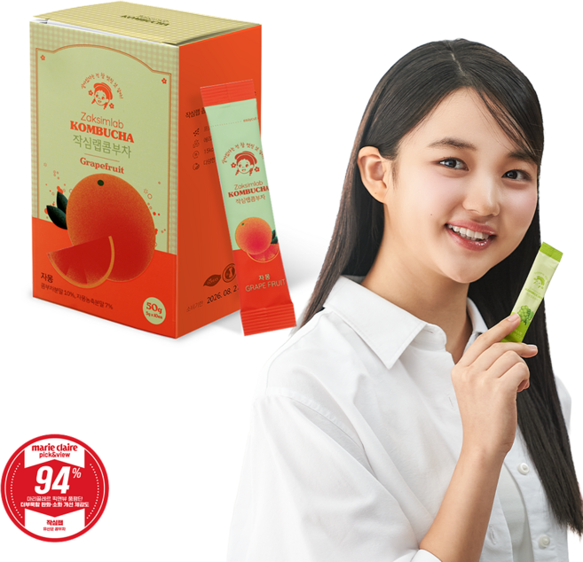 작심랩 콤부차 자몽맛, 50g, 1박스