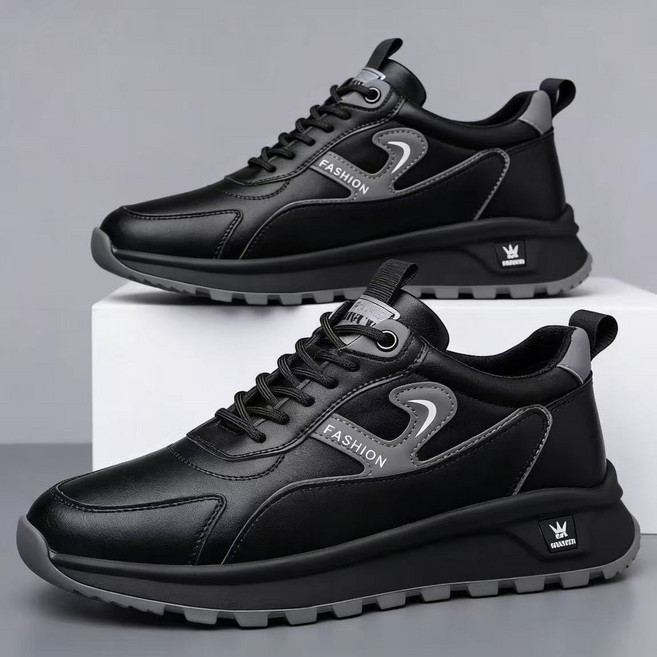 2026新款運動休閒皮鞋 男士潮流板鞋 百搭老爹鞋 男鞋