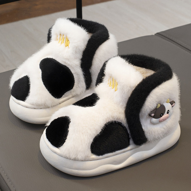 달콩슈 아동용 털 실내화 슬리퍼 방한 신발 송아지 DSF282