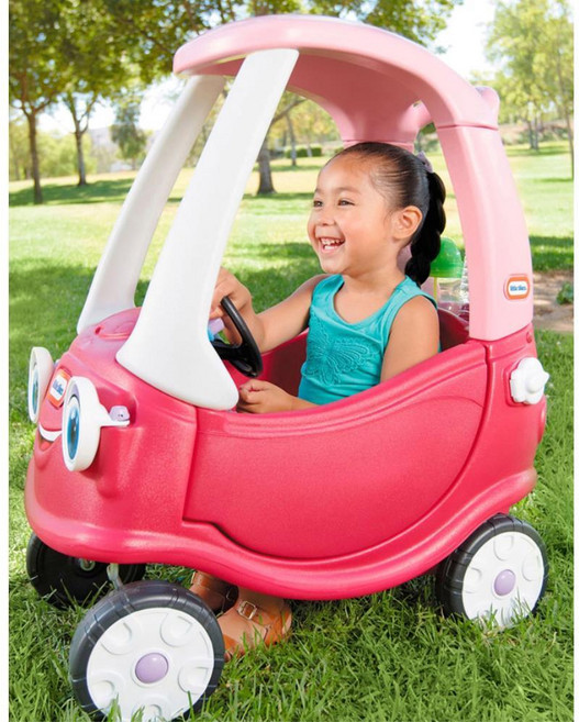 공주 여아 붕붕카 프린세스 지붕차 핑크색 트레일러 유아 2살, 1개