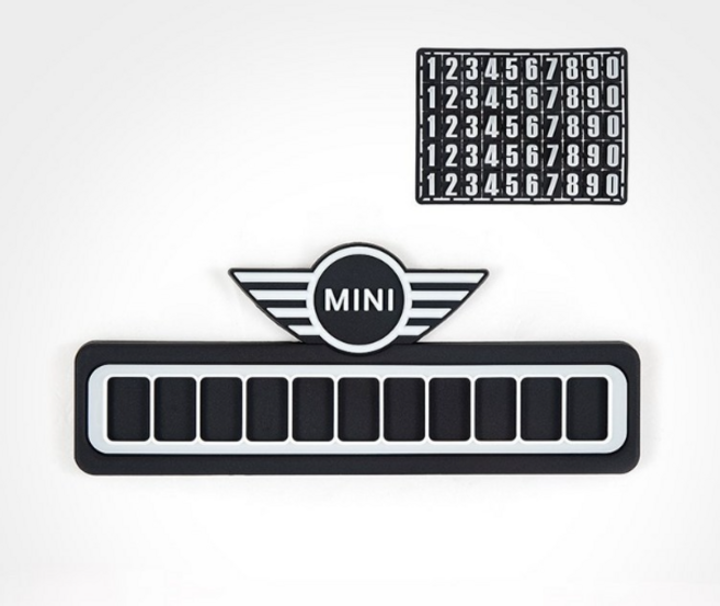 미니 쿠퍼 야광 주차 번호판, 미니로고, 1개