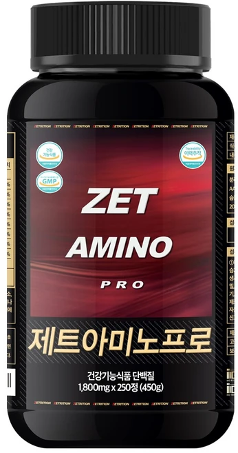 제트리션 제트아미노프로 1800mg 250정, 1개 - 쿠팡