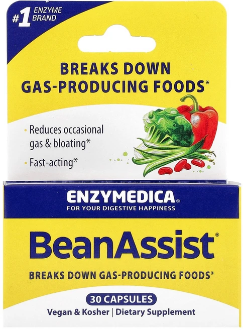 Enzymedica BeanAssist® 30 Capsules, 30정, 1개 - 쿠팡