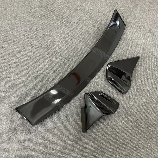 BMW MINI Cooper F56 용 아님) 유형 JCW 스타일 탄소 FRP 루프 리어 윙 외부 바디 키트 2014-2020, 01 GLOOSY Black