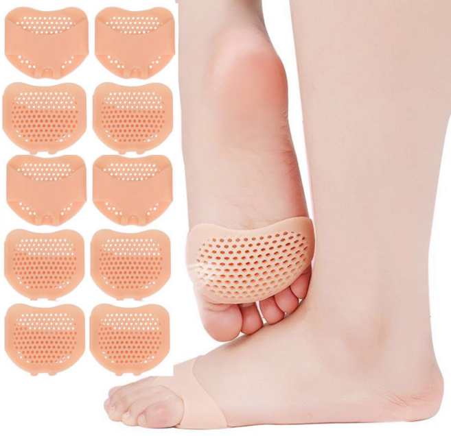 내것가치 발바닥 앞꿈치 보호 패드 실리콘 쿠션, 5개