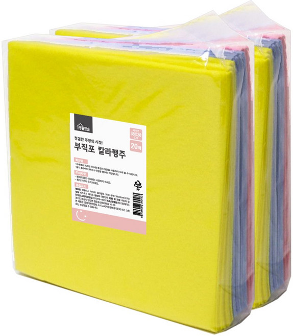생활미소 물기쭈왑 비스코스레이온 행주, 20개