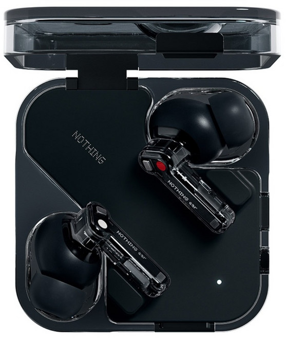 낫싱 이어 Ear 노이즈캔슬링 블루투스 이어폰 멀티포인트 LDAC 무선충전, 블랙