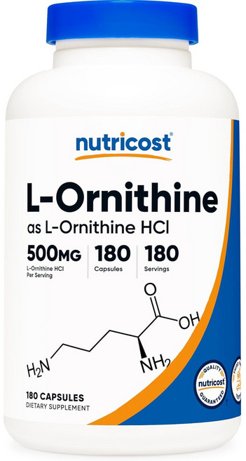 뉴트리코스트 L-오르니틴 500mg 캡슐 글루텐 프리, 180개입, 1개, 180정