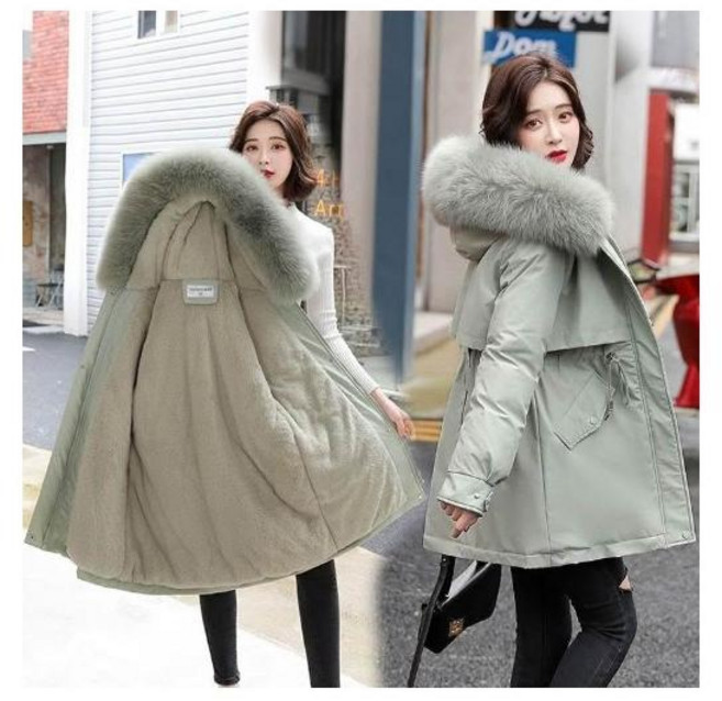 羽絨外套女款秋冬防風防水保暖中長版輕羽絨連帽