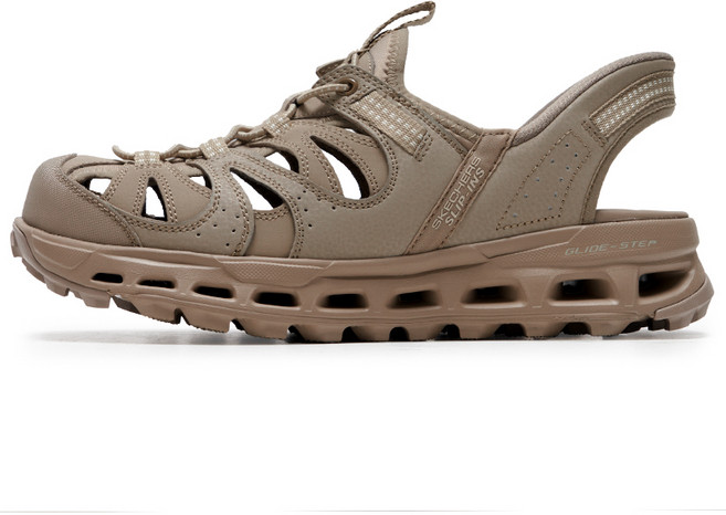 스케쳐스 남성 글라이드 스텝 트레일 샌들 237473-TAN