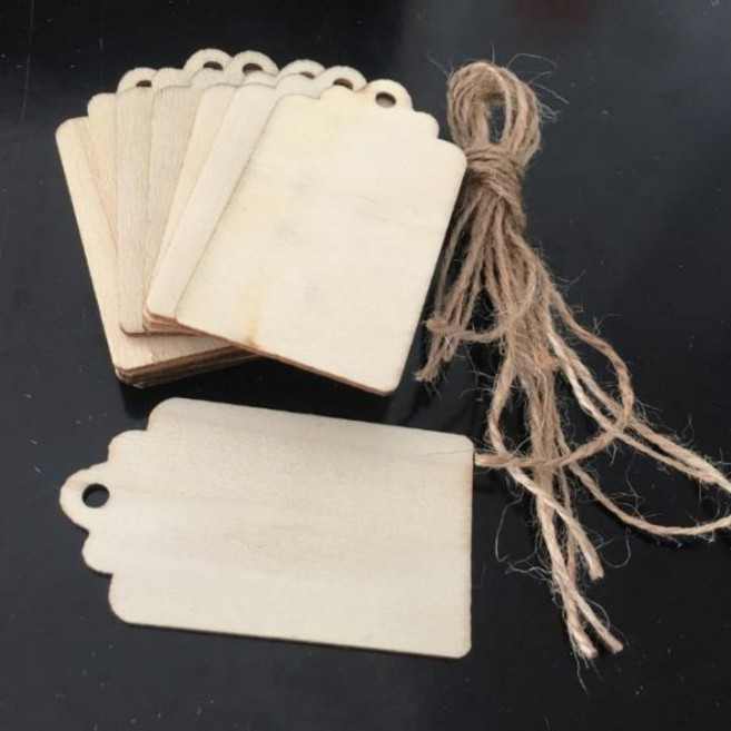 나무이름표 수목표찰 식물라벨 우드라벨 10P, 단품, 1set