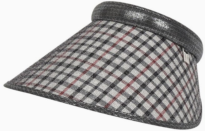 [백화점 정품] 닥스 여성 닥스체크 대챙 썬캡 DK56WSP001