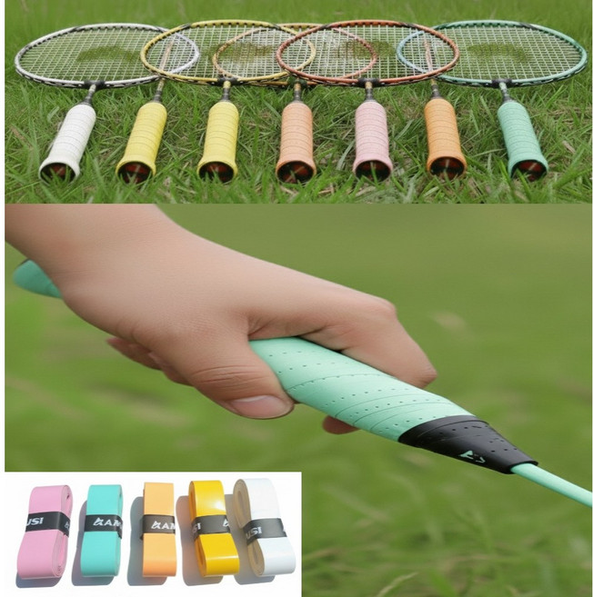 착감기는 그립 테이프 배드민턴 골프 테니스 논슬립 라켓, 5개, 혼합