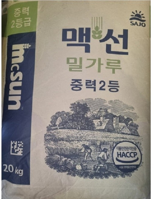 사조동아원 맥선중력2등밀가루20kg 맥선밀가루중력2등, 20kg, 1개