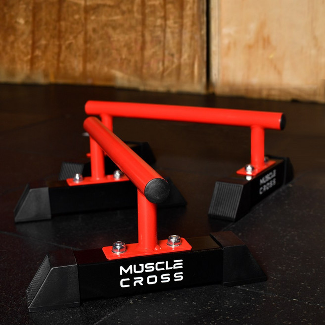 머슬크로스 플란체바 페럴렛바 맨몸운동 팔굽혀펴기 기구 푸쉬업바, 레드