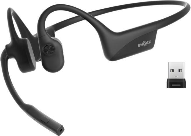 국내 정품 단독 세트 샥즈 오픈컴2 UC (USB-A/C 동글 포함) 골전도 블루투스 헤드셋 / 무선 어댑터