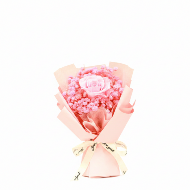 코지데일리 프리저브드 플라워 미니 꽃다발 드라이 성묘 납골당, 핑크