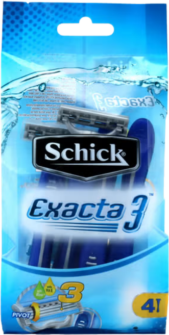 쉬크 이그젝타 3중날 면도기 4P, 2개