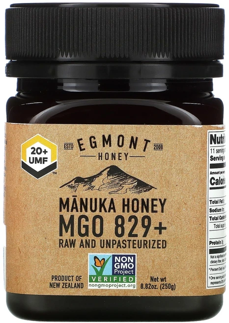 Egmont Honey Manuka Honey Raw And Unpasteurized 829+ MGO 8.82 oz (250 g) 1팩, 250g, 1개 - 쿠팡