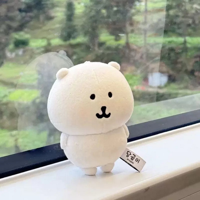 담곰이 인형키링 브로콜리 농담곰 코튼 인형 귀여운 봉제 인형 생일 선물 장난감, 1개