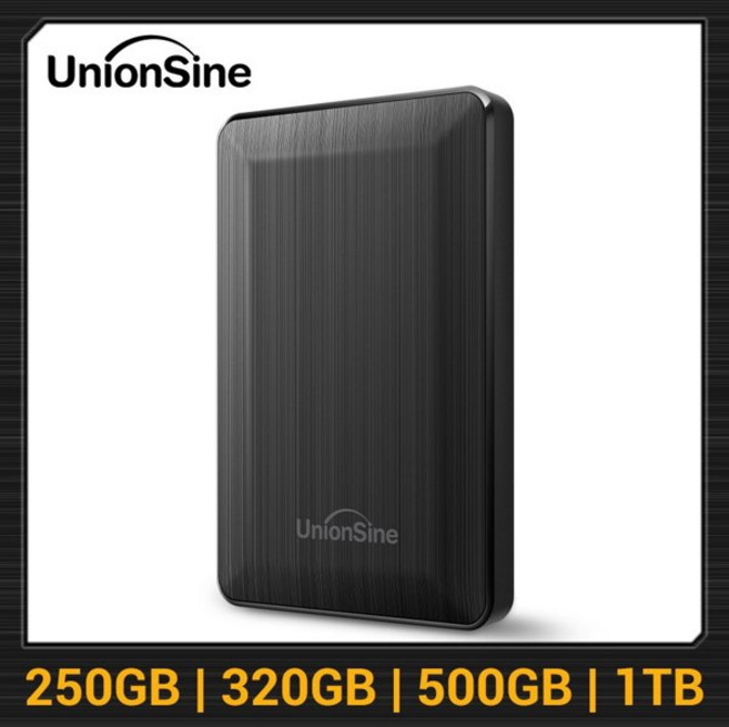 키보드스킨 UnionSine 휴대용 외장 하드 드라이브 2.5 인치 HDD 250GB 320GB 500GB 1TB USB3.0 PC 맥 데스크탑 과 호환 가능, 없음, 3TB