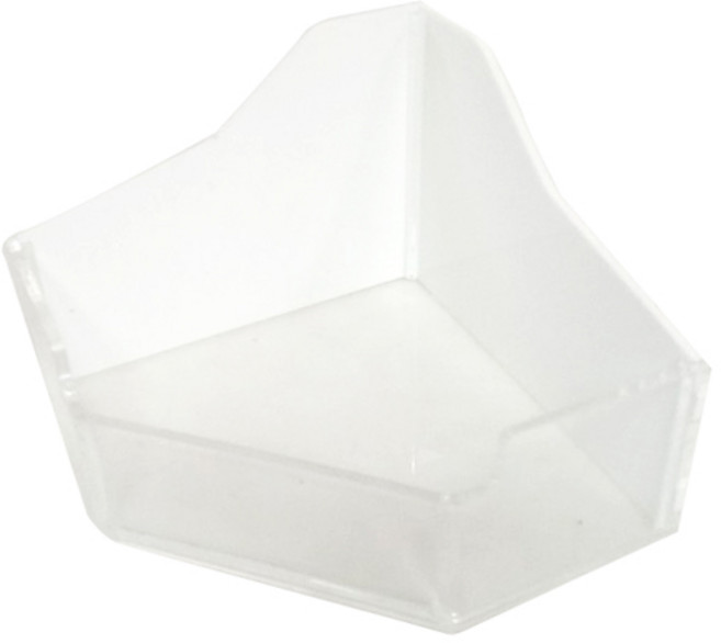 아크릴 삼각 화장실 화이트, 1개