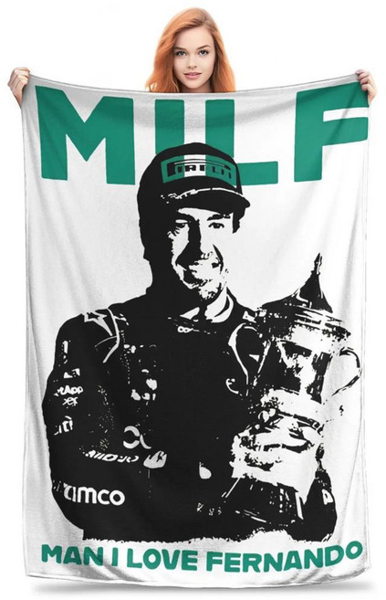 맥스 베르스타펜 찰스 르클레르 플란넬 담요 부드럽고 플러시 홈 침구 장식용 덮개, 1개, 색상: 5. 7-MT / 크기: C. 100X150CM