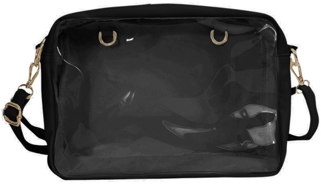 일본 고등 여학생 JK 핸드백 여성 투명 가방 크로스 바디 이타 바