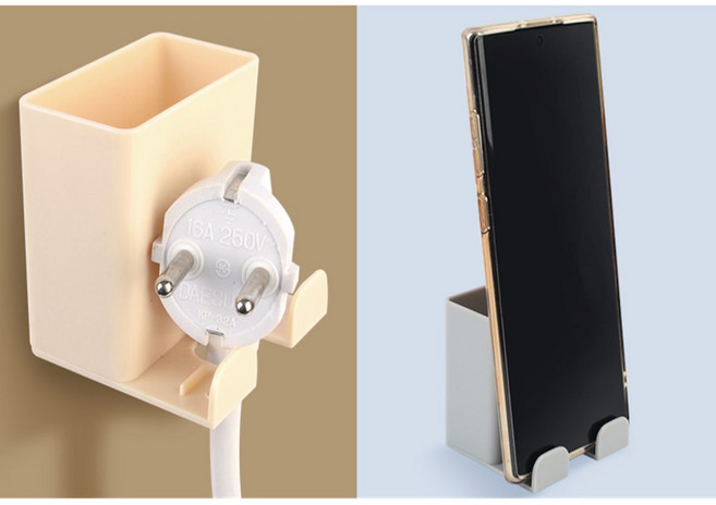 모멘티아몰 벽부착 리모컨 거치홀더 TV리모컨보관, 화이트