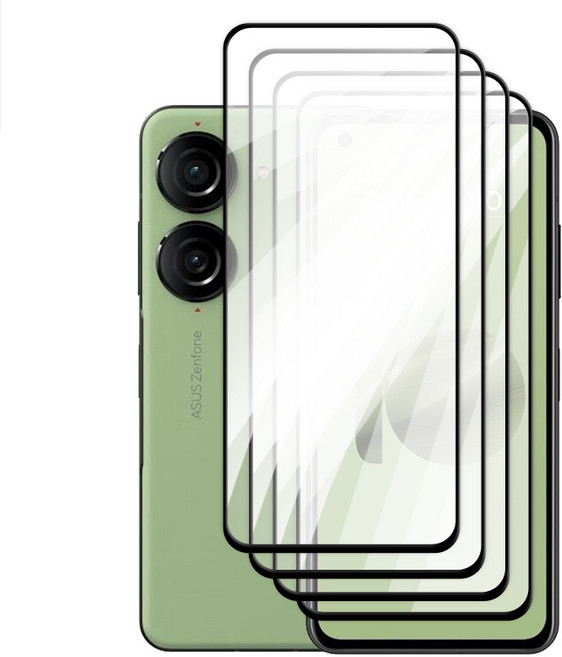 Asus Zenfone 10 화면 보호기 용 렌즈 Flim 강화 유리 5.92 인치 풀 커버, 01 For Asus Zenfone 10, 06 Only 4 Front Glass, 1개