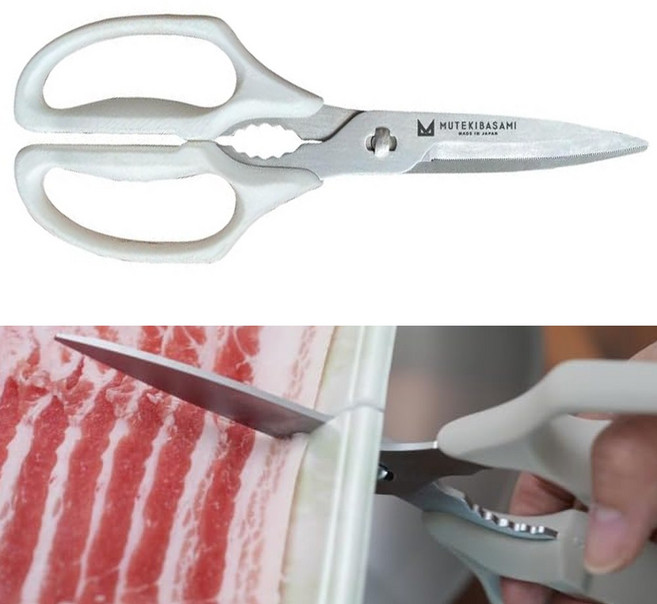 일본 무테키바사미 무적가위 분리형 주방가위 캠핑 다용도, 1개