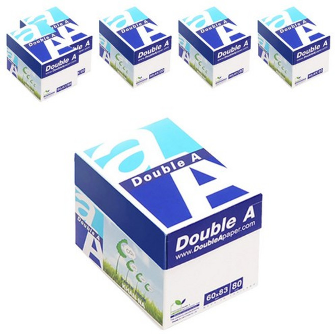 더블에이 미니박스 메모지, WhiteColor, 500매, 6개