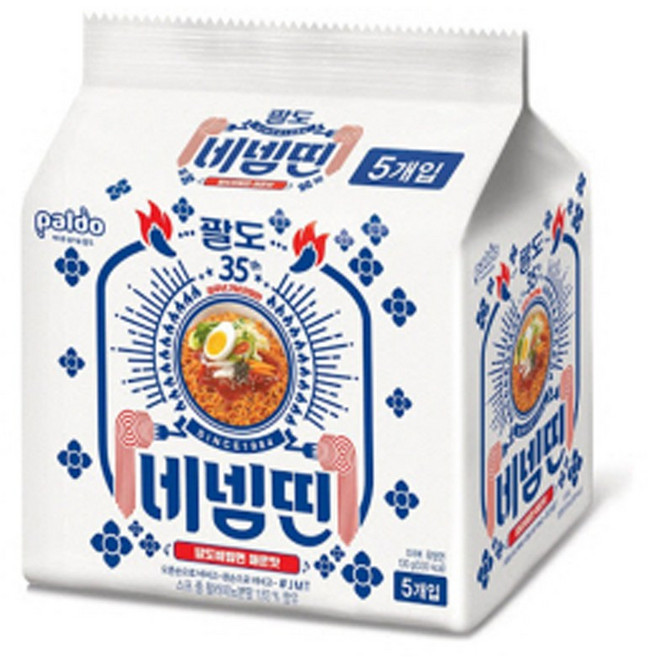 팔도 팔도비빔면 매운맛 130g 멀티5입 x8개, 8개