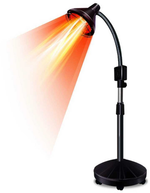 한의원 원적외선 온열 물리치료 램프 스탠드 치료기 찜질 1개, 300W 데스크탑 램프+타이머+9단계 온도조절