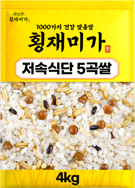 횡재미가 영양담은쌀 (백미80+저속식단5곡) 4kg, 1개, 상등급