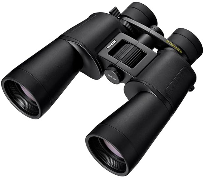 Nikon (니콘) 쌍안경 ACTION ZOOM 10-22x50 고배율 줌 대구경 밝은 시야 스포츠 관람용, 1cm