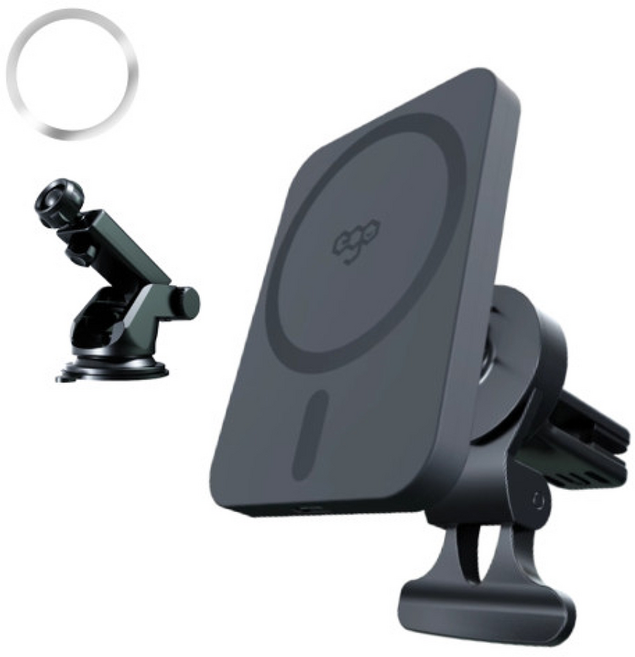 이고 맥스탠드 맥세이프 차량용 무선 고속 충전 거치대, 블랙, 1개