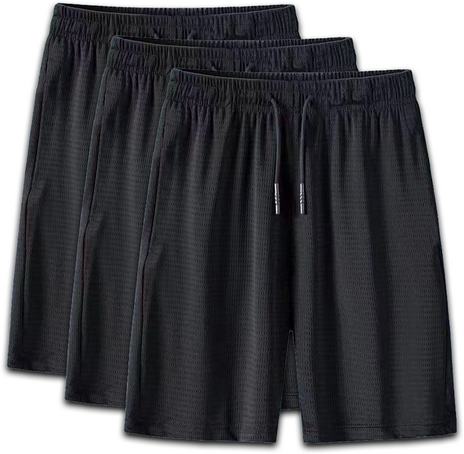 더놀자 5부 스판 냉장고 남자 반바지 1+1+1