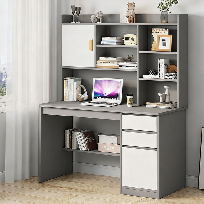 공부 사무용 겸용 책상 세트 개인용 책장결합수납책상 서랍형 전면 컴퓨터 책상, K02