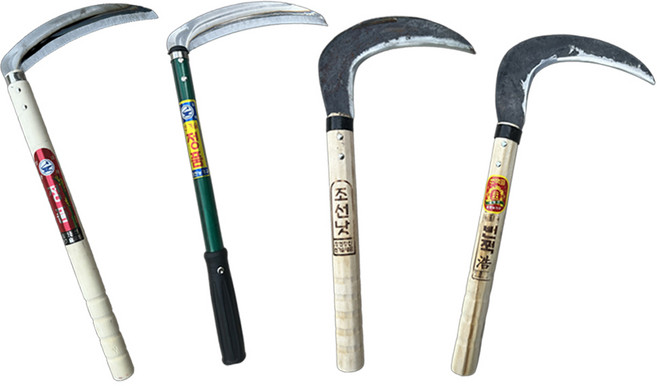 외낫 조선낫 왼손잡이낫 낫 잡초제거 왼손낫 벌초 제초, 번쩍조선왼손낫, 1개