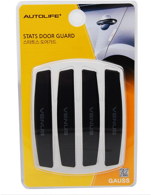 가우스 자동차 문콕방지 도어가드 스타트스 4p, 블랙