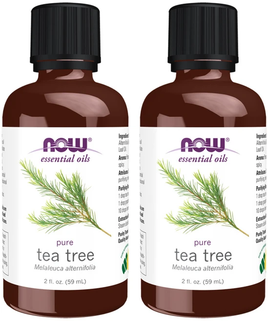 Now Foods Essential Pure Tea Tree Oil 나우푸드 에센셜 퓨어 티 트리 오일 아로마 테라피 2oz (59ml) 2팩, 2개, 59ml - 쿠팡