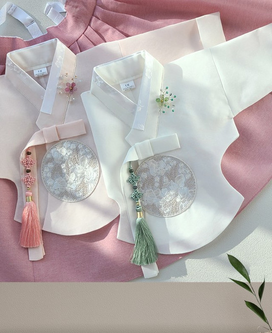 신비핑크 백일한복 여 1-15세 돌 잔치 여자 애기 아기한복 어린이 주니어 유아 여아한복