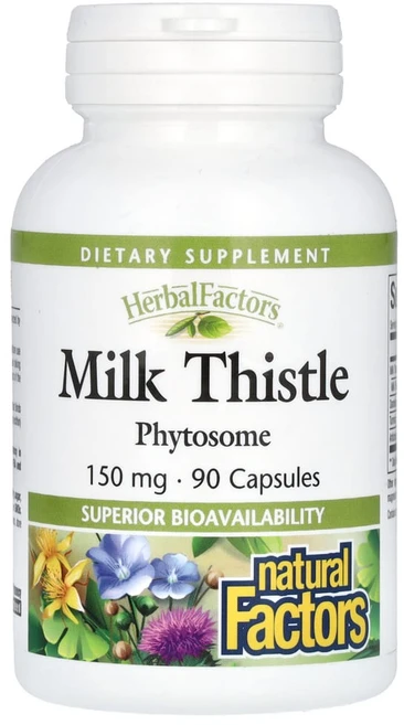 네추럴팩터스 허벌팩터스 밀크 시슬 150mg 캡슐 무설탕 글루텐 프리, 90개입, 1개, 90정 - 쿠팡