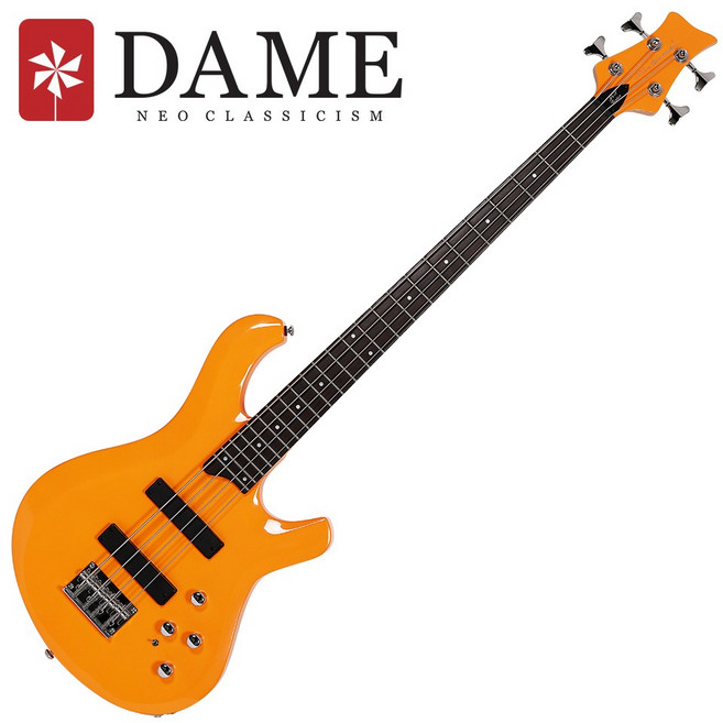 데임 폴앤폴 250 입문용 베이스 기타, ORG (오렌지), 1개