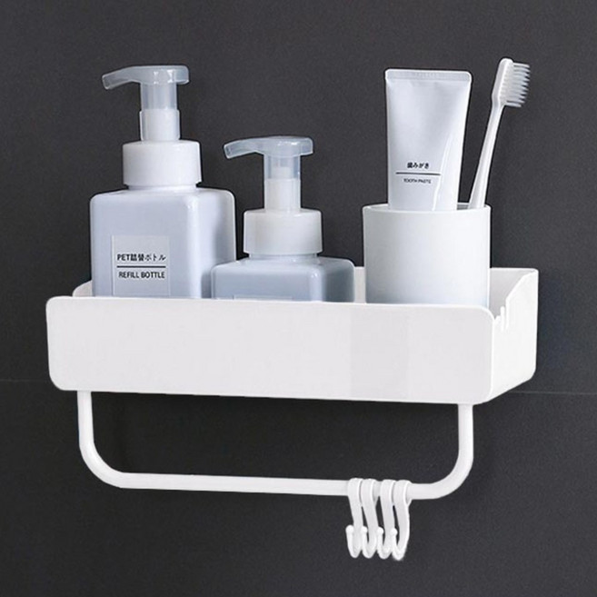 러빙홈 접착식 후크 욕실선반 무타공 화장실수납선반