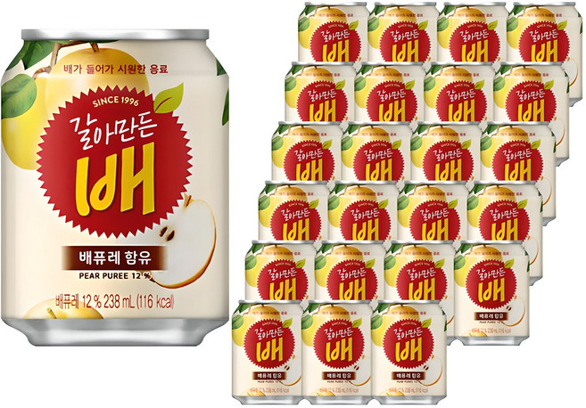 갈아만든배, 238ml, 24개