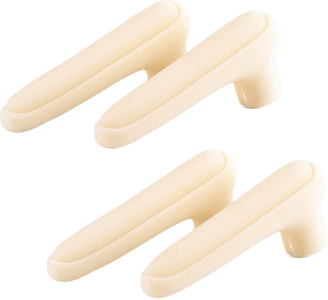 정전기 방지 폼폼 실리콘 일자형 손잡이 커버 문고리 현관문, 아이보리, 4개