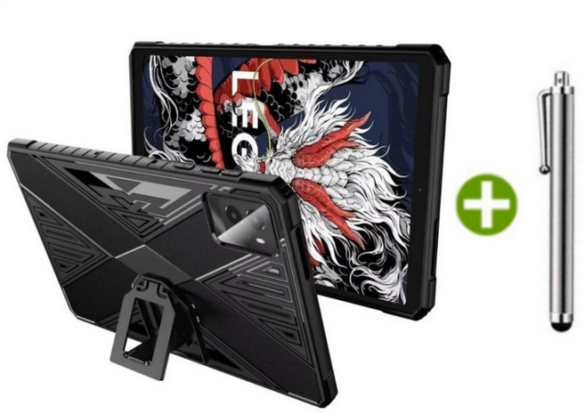 레노버탭 Y700 3세대 호환 케이스 커버 거치대 케이스나라, 블랙, 1개