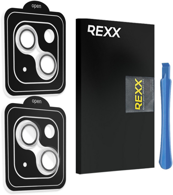 EZ 쉬운부착 핸드폰 카메라렌즈 보호필름 2장+제거기 포함 셋트, 1세트